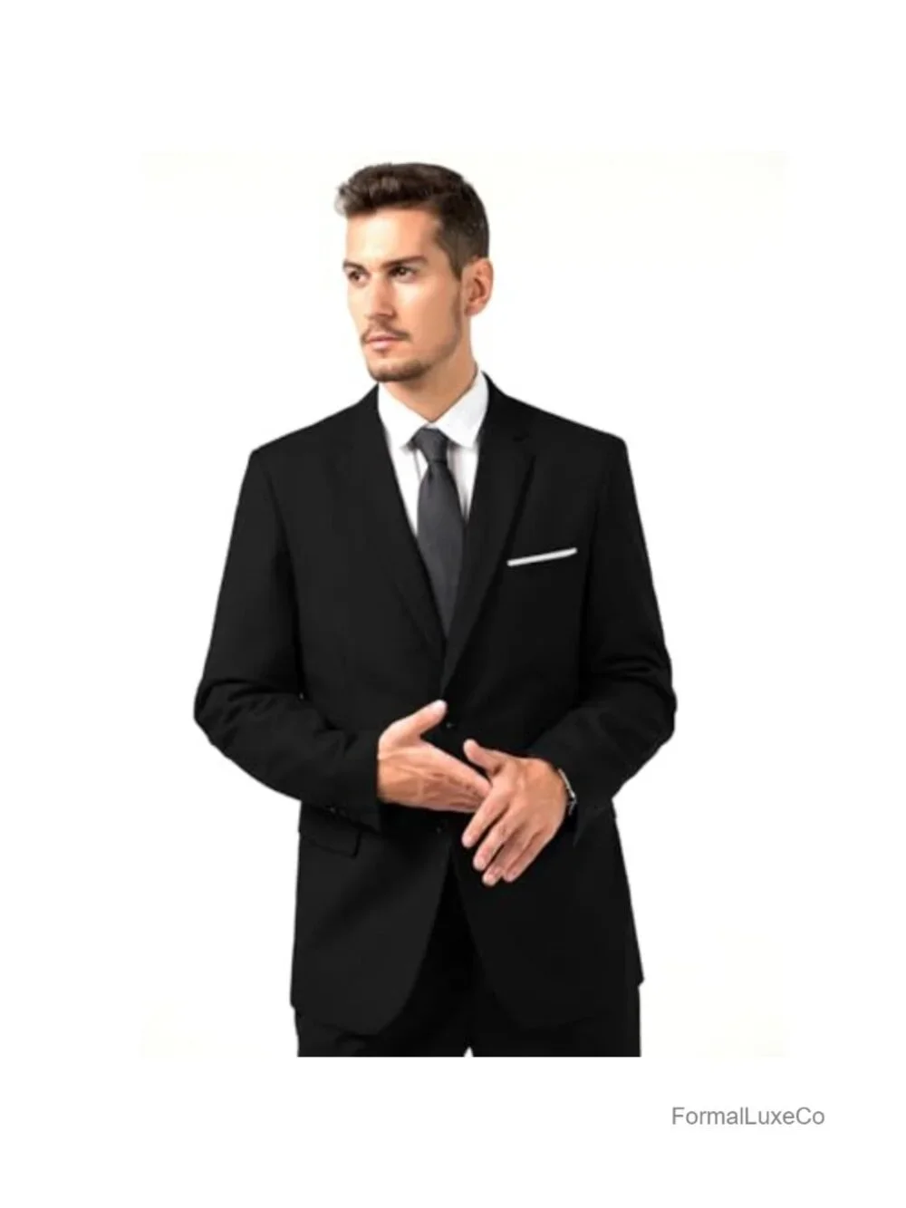 Men's Blazer 2 Button Single Breasted Notched Lapel Sport Coat Suit Jacket Slim